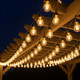 Solar Festoon Lights Warm White 20m 40 Globes With Remote Control Solar Festoon Lights Warm White 20m 40 Globes With Remote Control